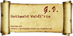 Gottwald Valéria névjegykártya